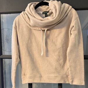 LRL Lauren Jeans Co. Ralph Lauren Cozy Cream Cowl Neck Sweater
